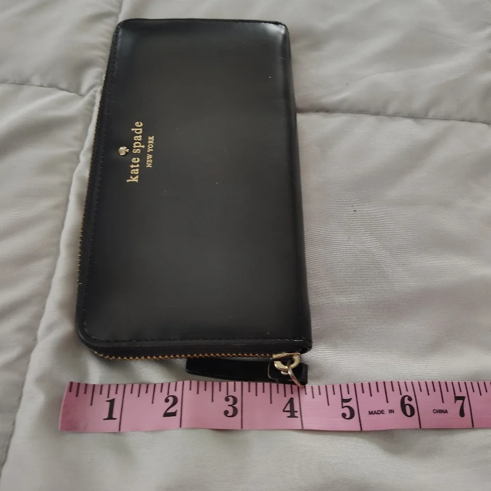 Kate Spade Black Zip-Around Wallet